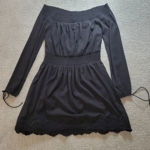 Black off the shoulder dress